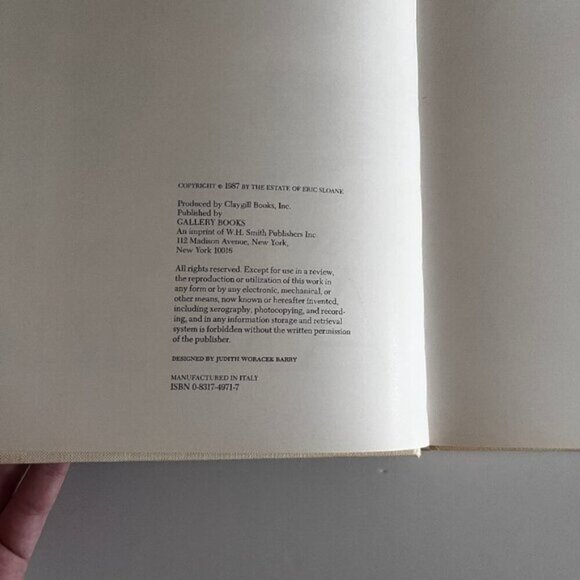 1987 I Remember America Artwork Book Eric Sloane Illustration Landscape Folk Art - Picture 2 of 4